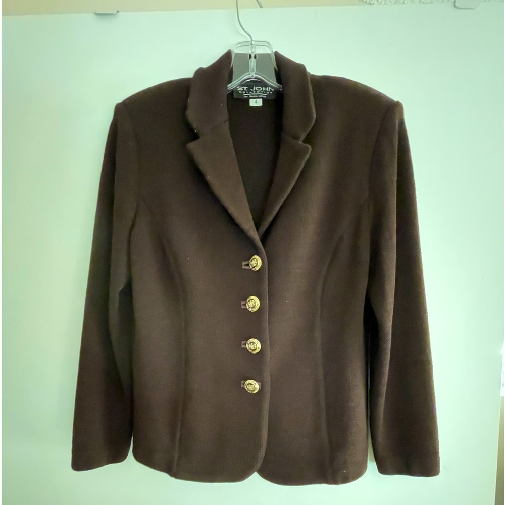 St. John Collection Santana Knit Blazer Jacket